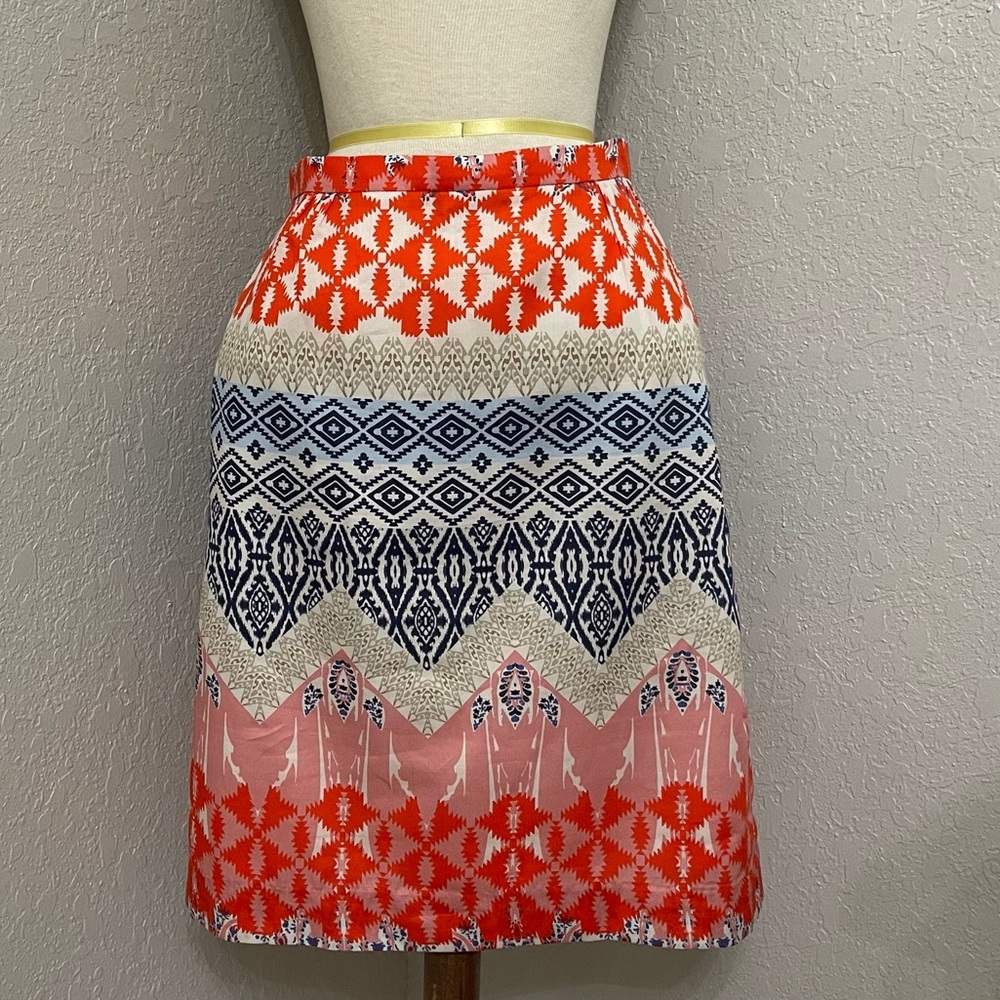 Anthropologie Vilagallo Cotton Lined Skirt Made in Spain sz 36 x-small